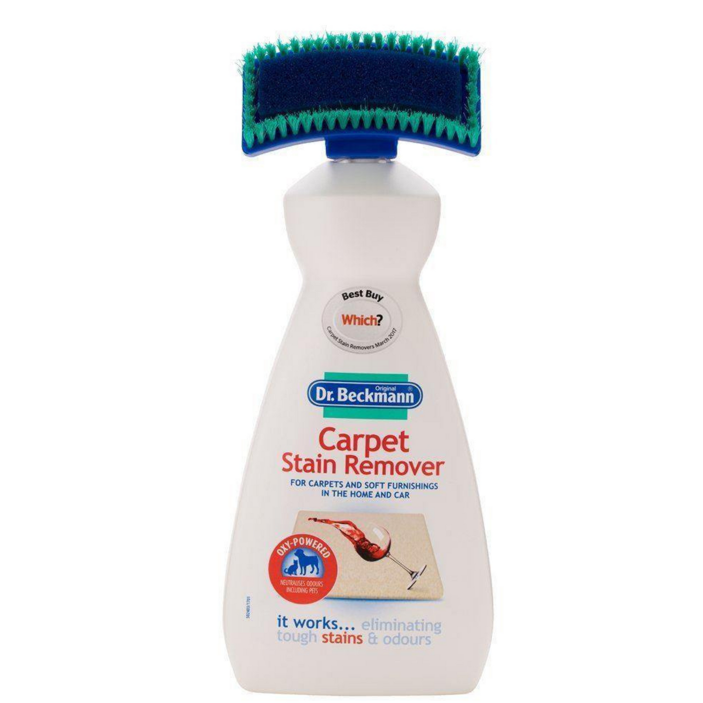 Dr Beckmann Carpet Stain Remover with Cleaning Brush 650ml