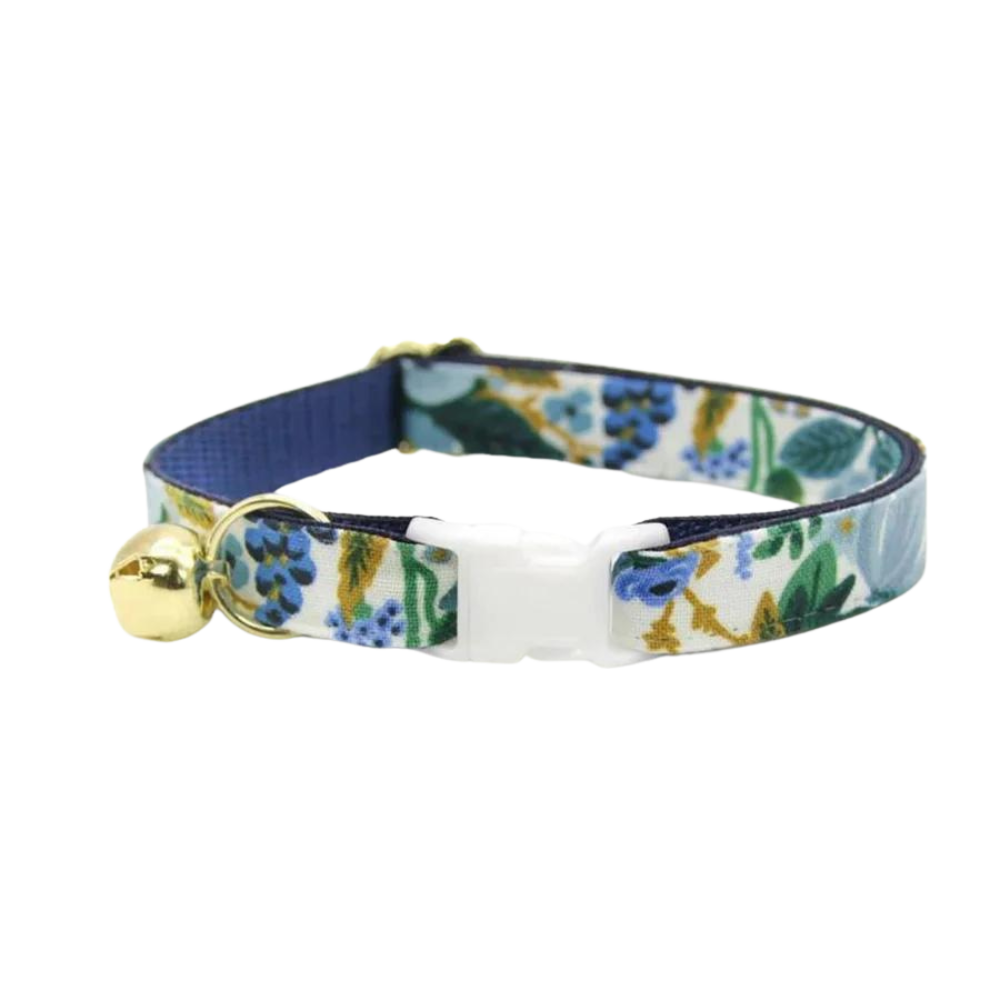 Indigo Garden Cat Collar