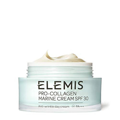 Elemis ProCollagen Marine Cream with SPF 30 3in1 Smoothing Face Moisturiser with Chlorella Ginkgo Biloba  Padina Pavonica Ultralight Gel Day Crea