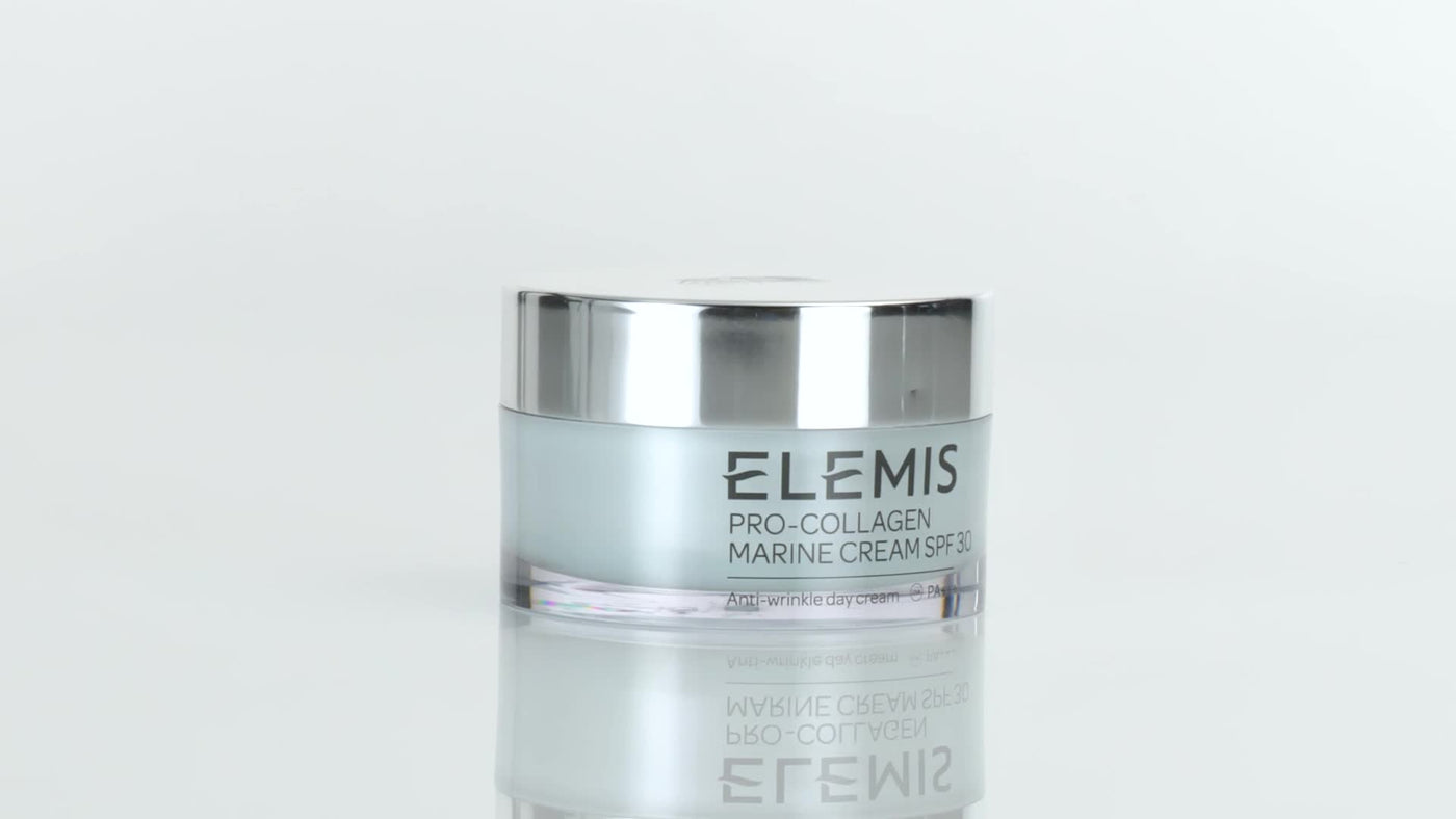 Elemis ProCollagen Marine Cream with SPF 30 3in1 Smoothing Face Moisturiser with Chlorella Ginkgo Biloba  Padina Pavonica Ultralight Gel Day Crea