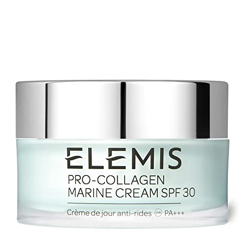 Elemis ProCollagen Marine Cream with SPF 30 3in1 Smoothing Face Moisturiser with Chlorella Ginkgo Biloba  Padina Pavonica Ultralight Gel Day Crea