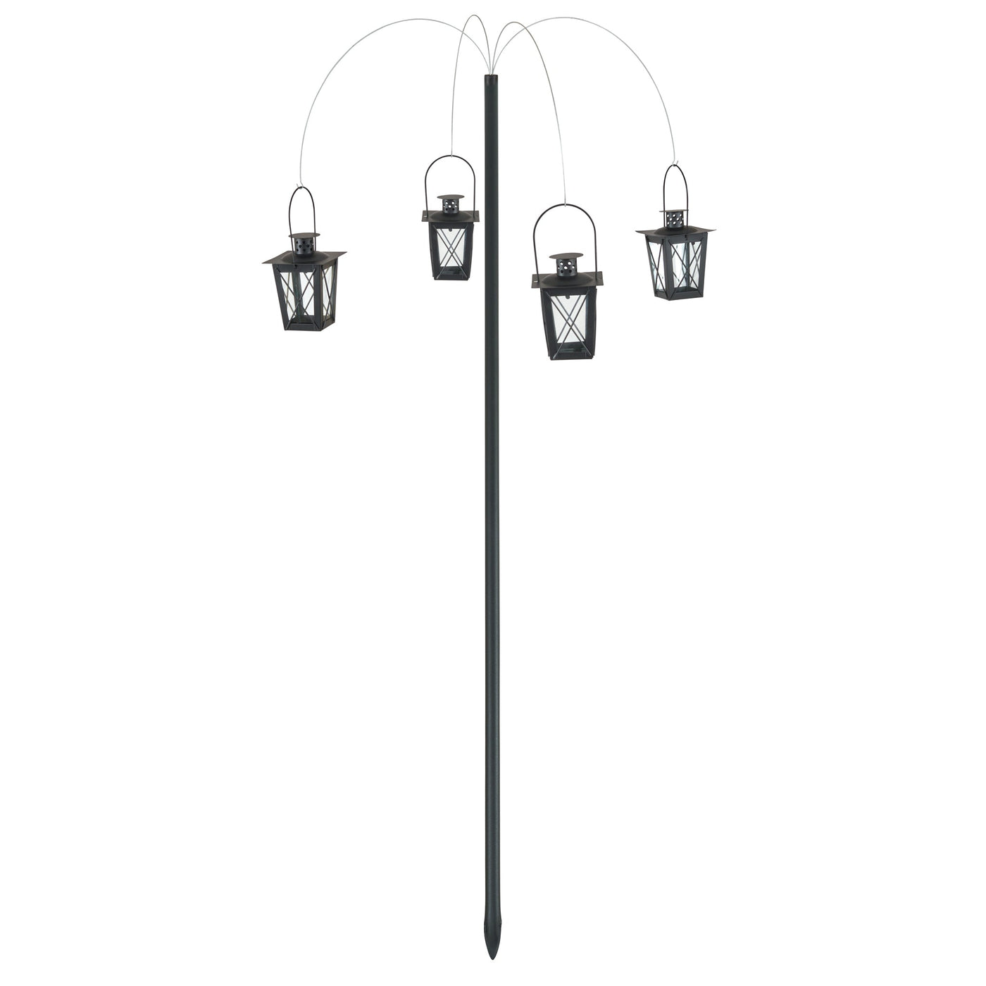 Garden Palm Tealight Lantern Lamp Post - 62 x 62 x 143cm