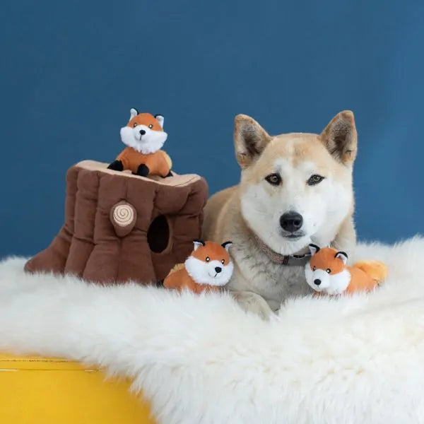 Fox Stump Burrow Toy