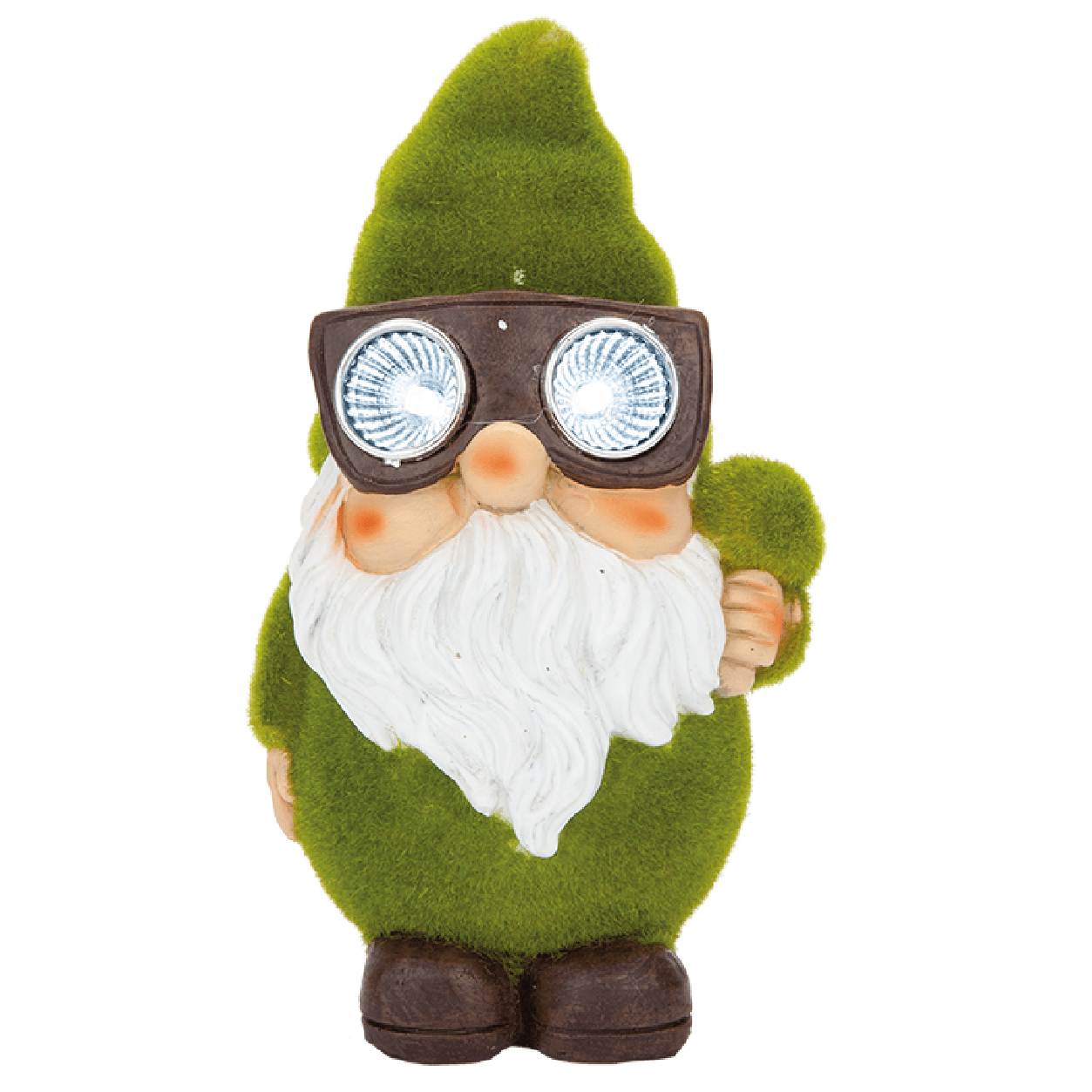 Flock Gnome With Solar Light Glasses