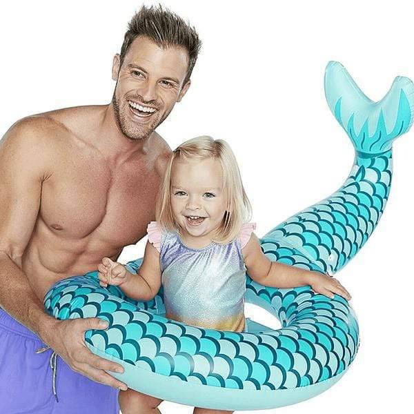 Mermaid Tail Inflatable Swim Ring